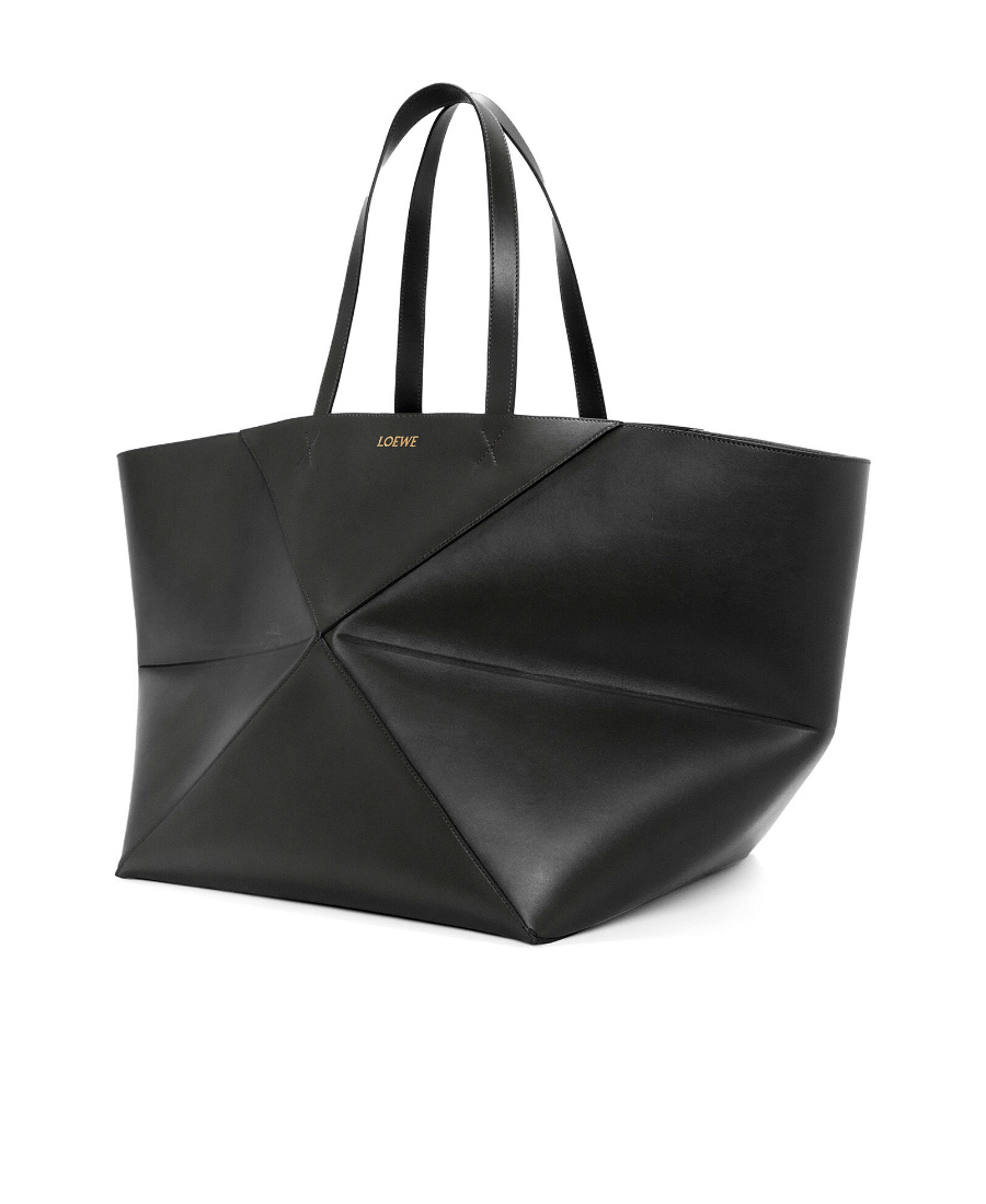 Loewe Puzzle Fold Folding Todd Bag In Black