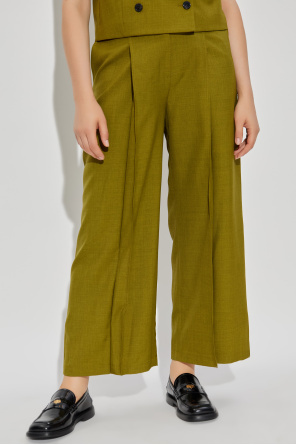 Theory Deep Plt Pant.city T Clothing In Green