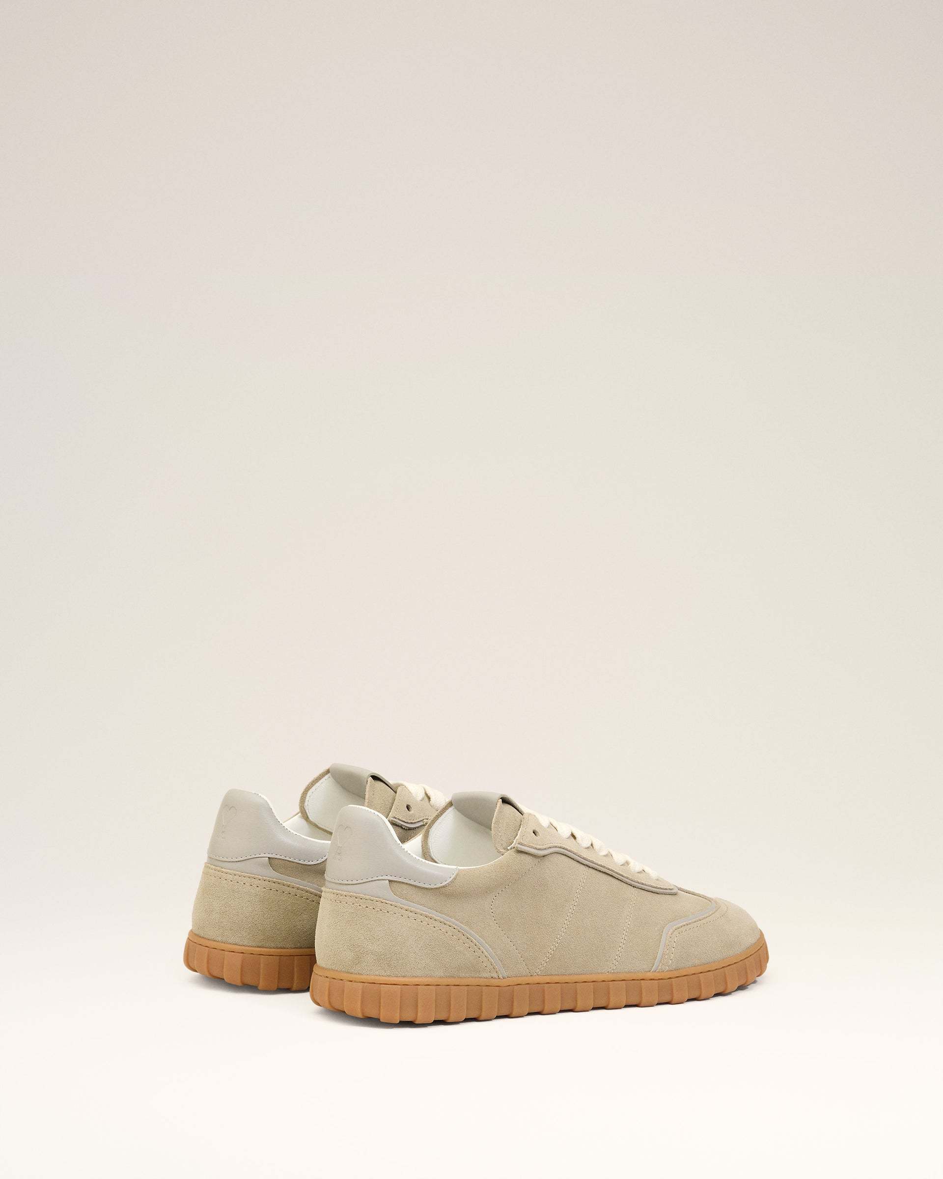 Ami Alexandre Mattiussi Grey Leather Low Top Step Sneakers Grey In Brown