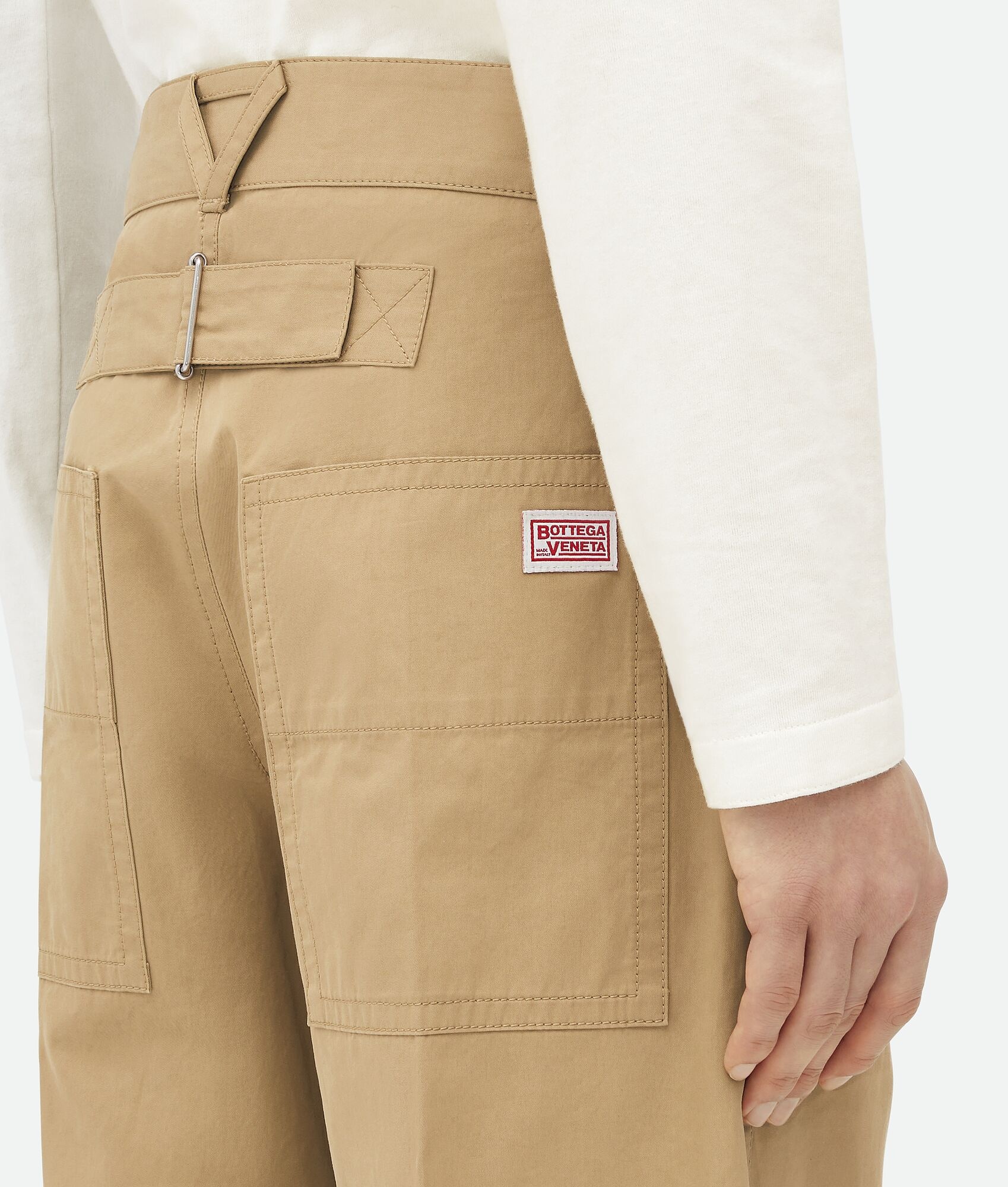 Bottega Veneta Belt Loop Work Casual Pants In Brown