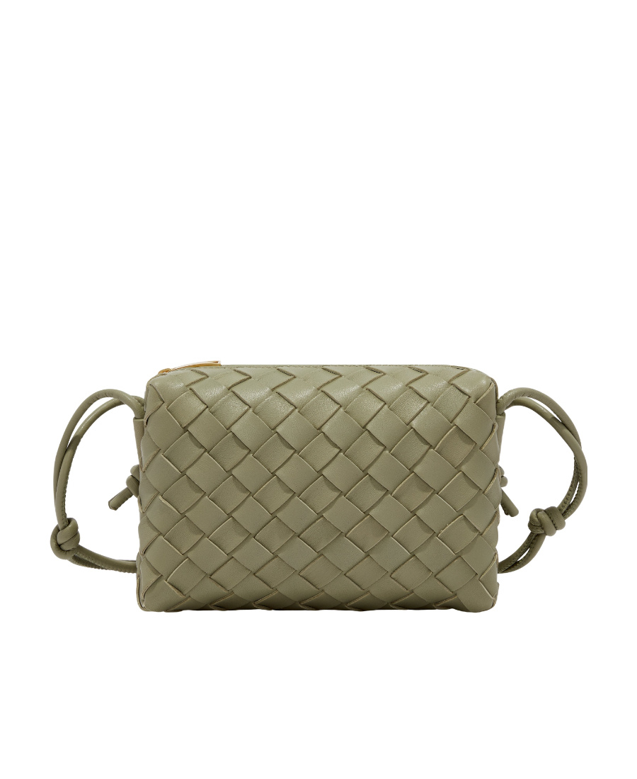 Bottega Veneta Mini Loop Camera Bag In Green