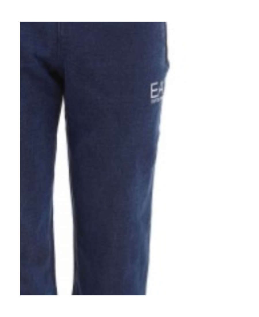 Ea7 Logo Sweatpants In Blue