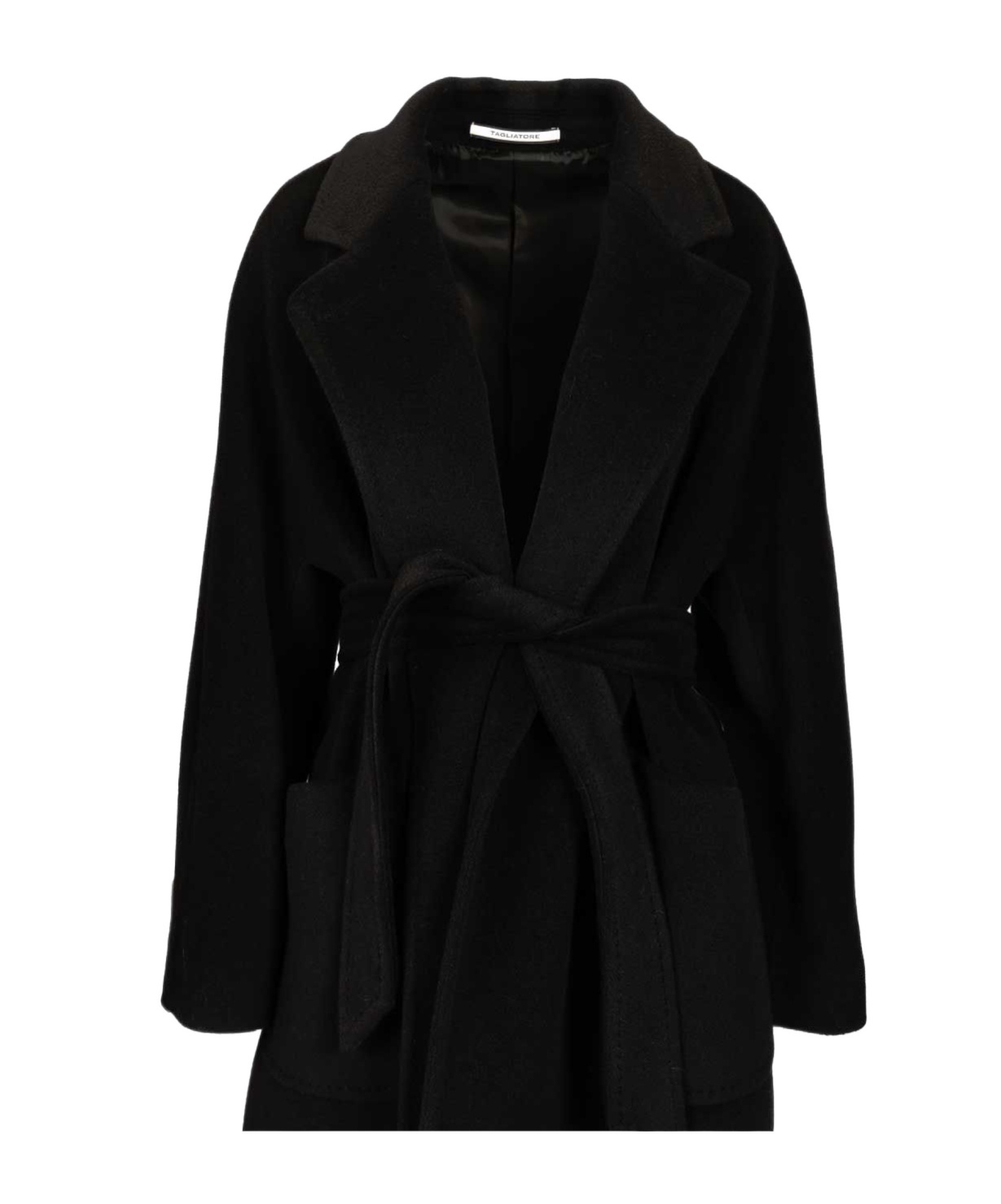 Tagliatore Charlize Long Coat Coats Black In Black