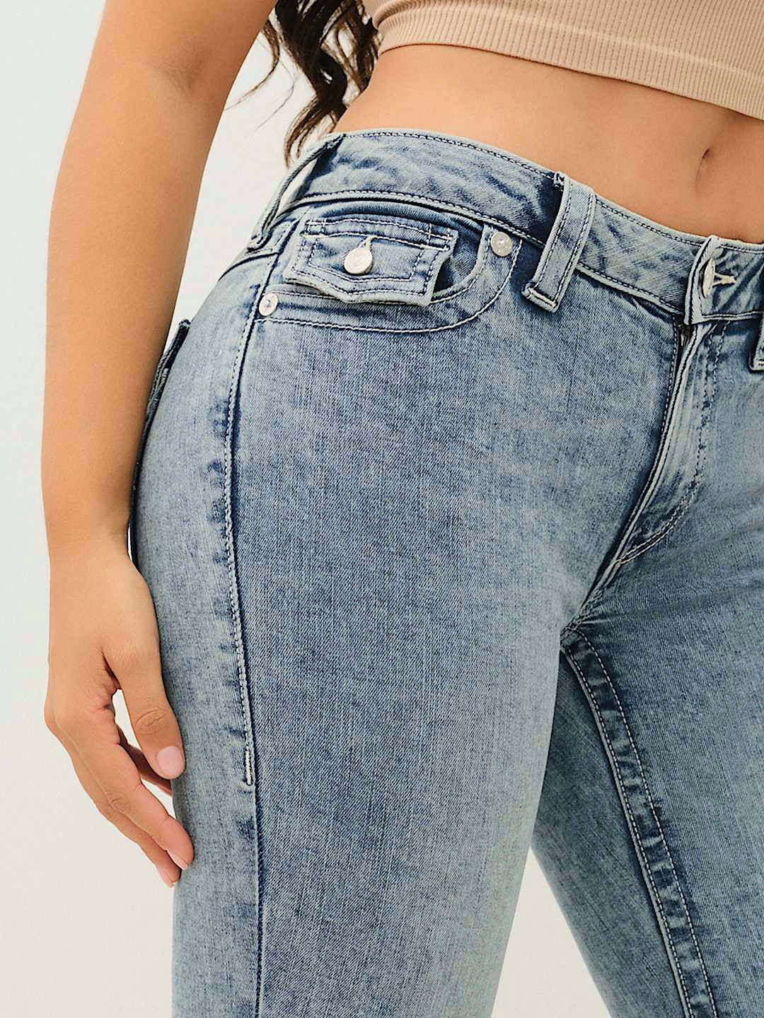 TRUE RELIGION BELT-LOOP JEANS