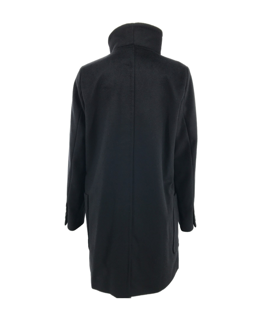 Max Mara Long-sleeved Coat In Black