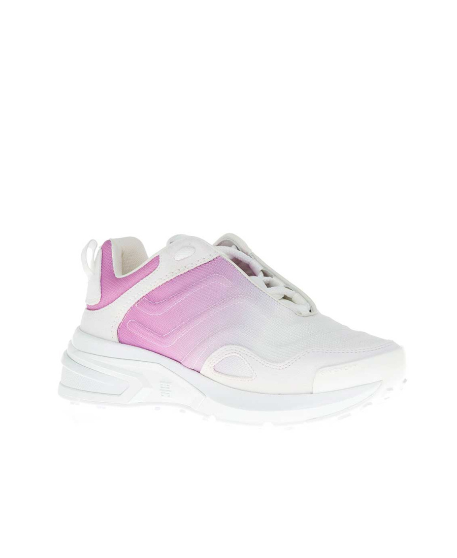 Givenchy Giv 1 Light White And Pink Degradé Letather Sneakers In White