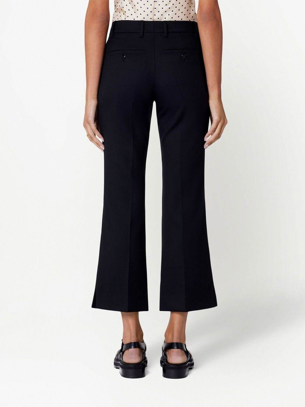 Ami Alexandre Mattiussi Ami Mid-rise Flared Trousers In Black