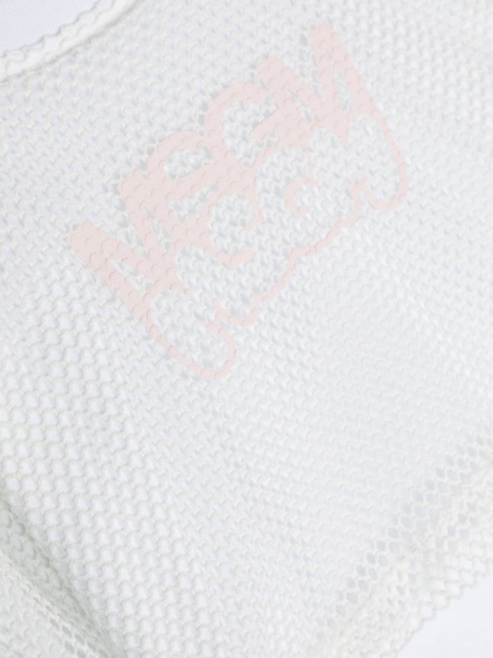 Msgm Logo-printed Layered T-shirt In White