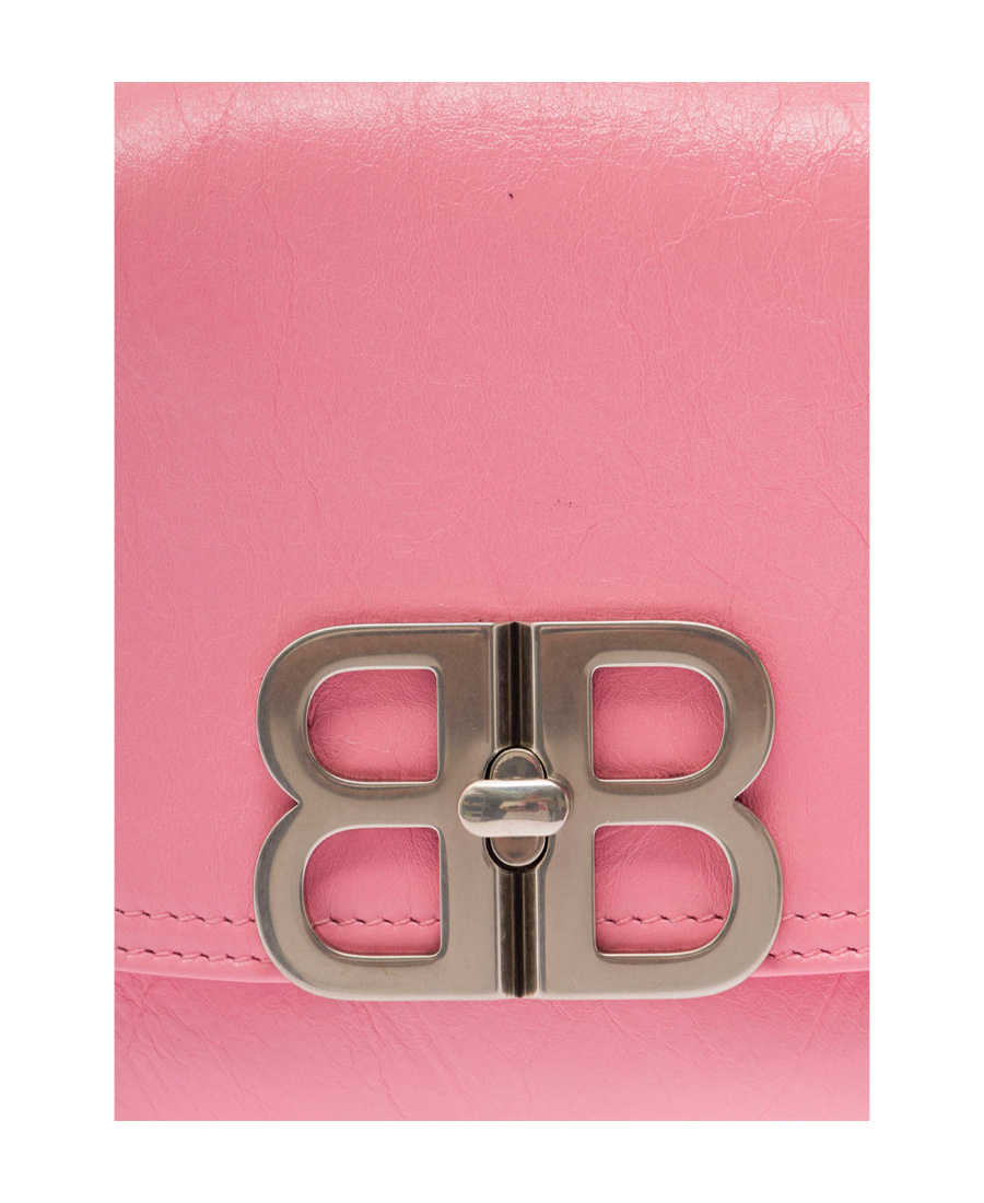 Balenciaga Small Flap Bb Soft Bag In Pink