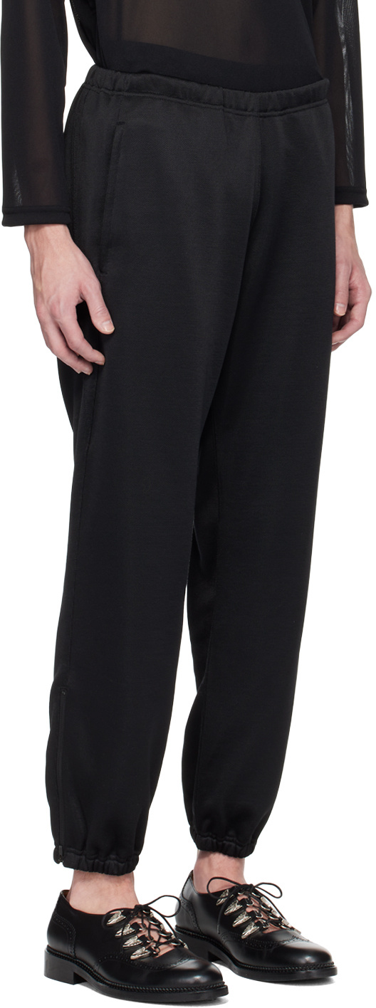 Needle & Thread Elastic Zipper Sweatpants In Black