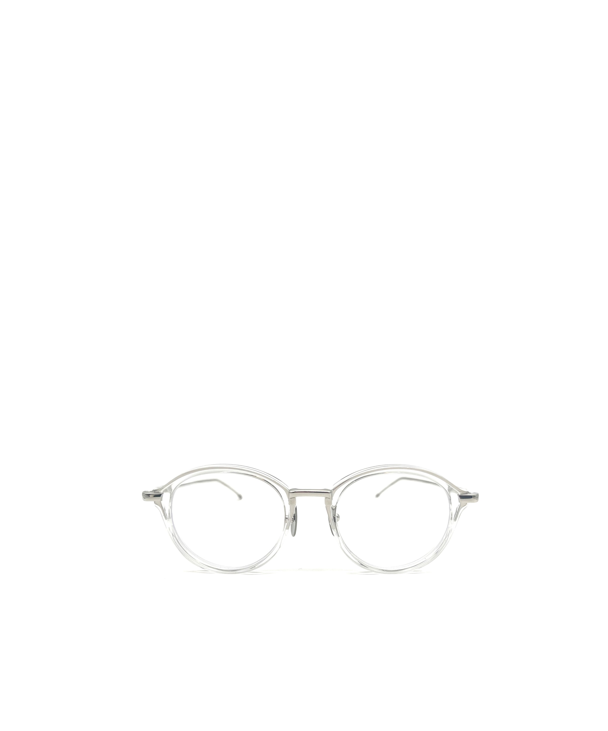 Thom Browne Eyewear Round Frame Glasses In White