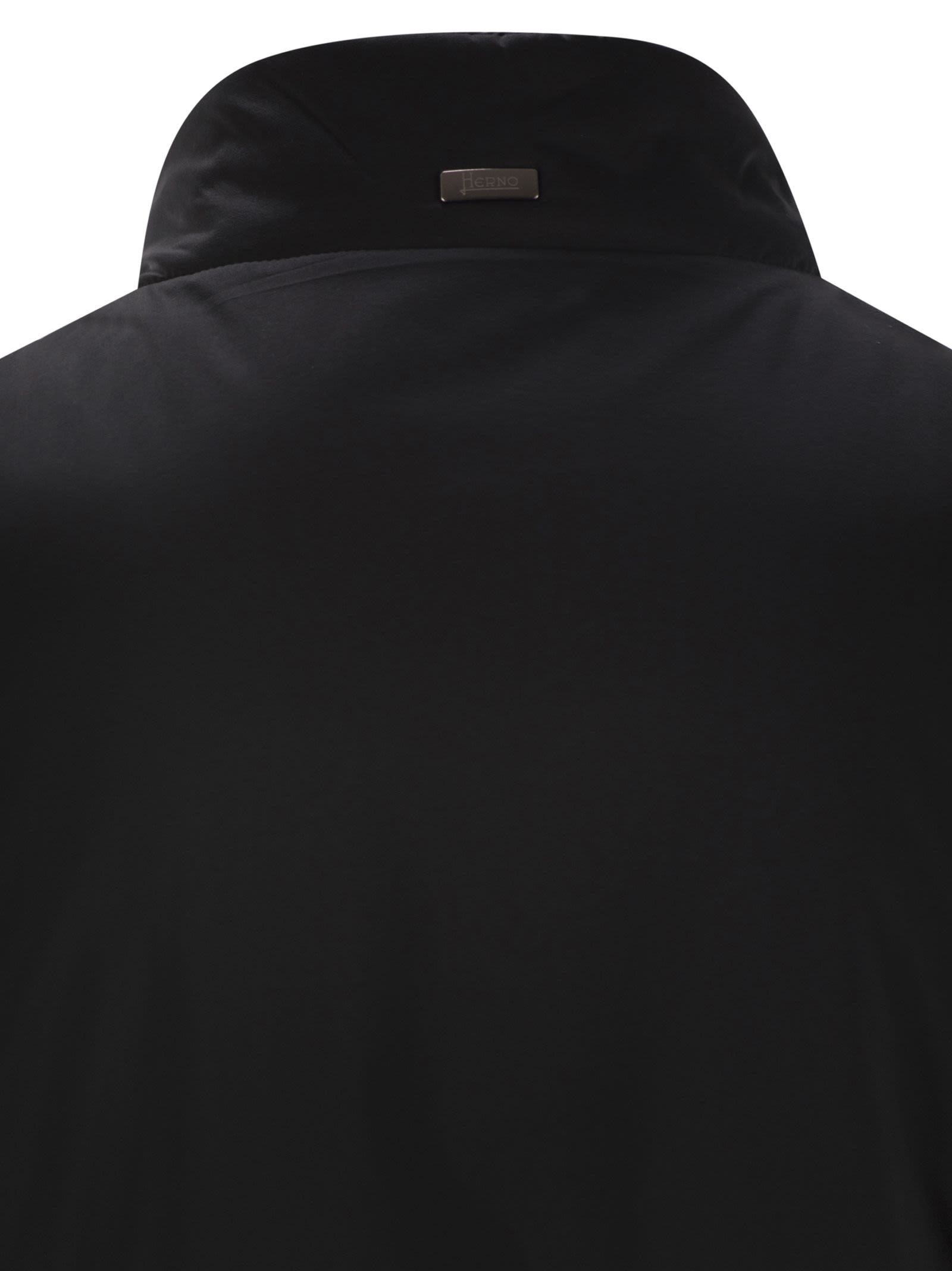 Herno High-collar Microfibre Gilet With Zip Closure
