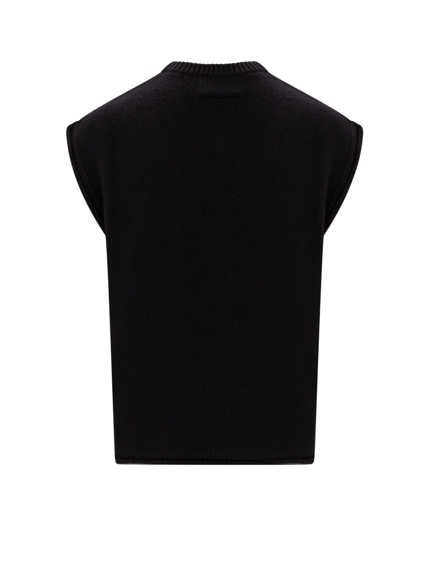 Mm6 Maison Margiela Vests With Logo In Black