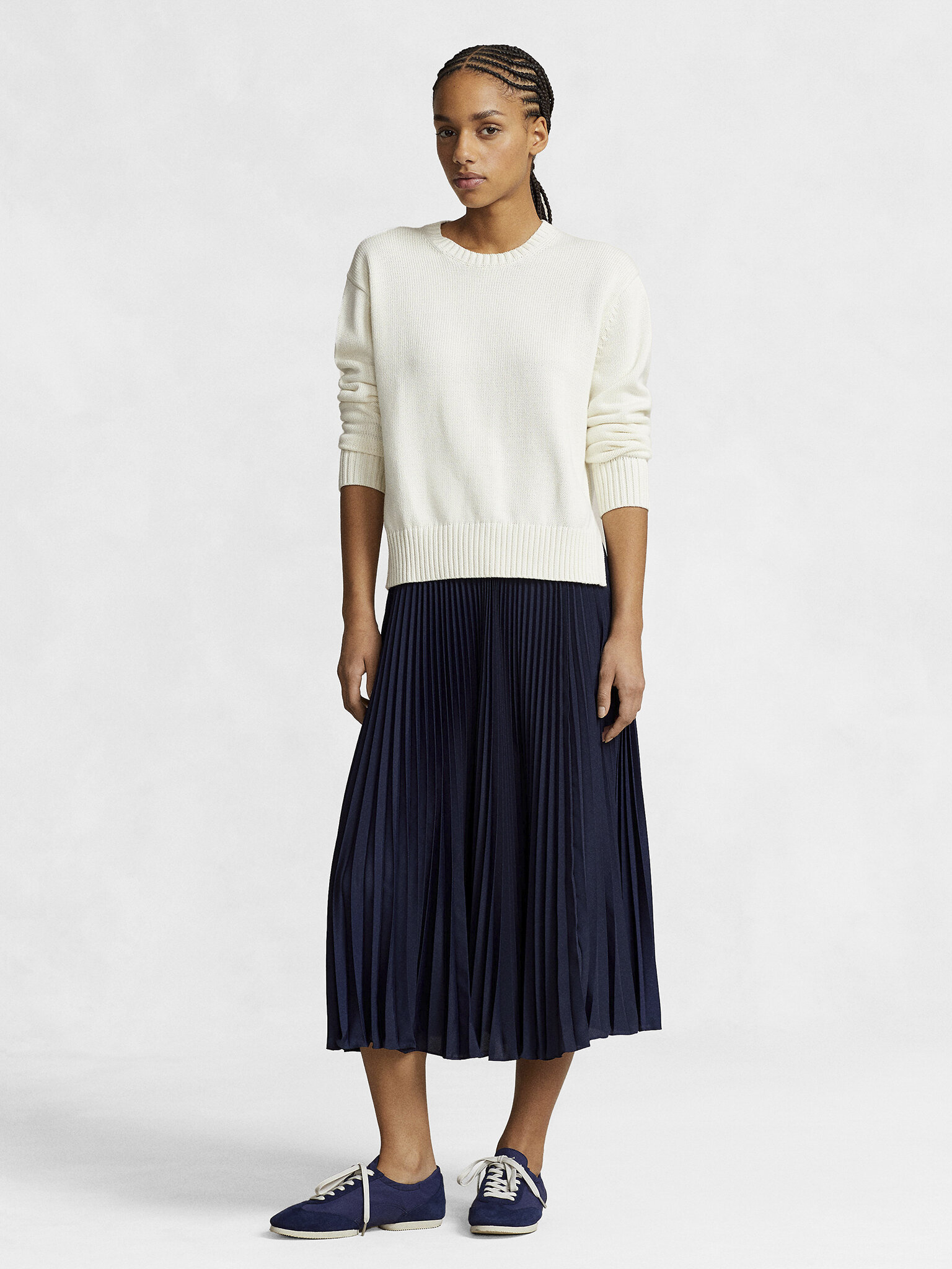 POLO RALPH LAUREN POLO RALPH LAUREN LOGO CREW NECK KNITTED SWEATER