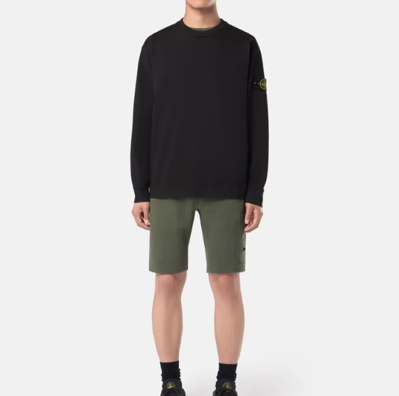 Shop Stone Island Long-sleeved Sweater In Black