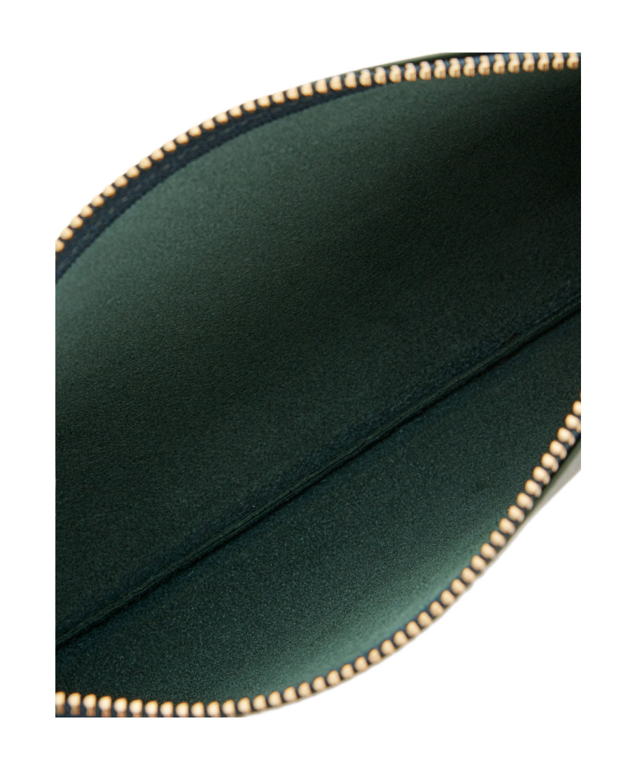 COMME DES GARÇONS COMME DES GARONS WALLET LOGO PRINTED ZIPPED POUCH