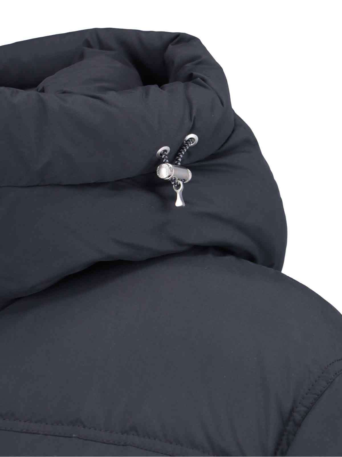 Off-white "down Jacket With Logo Patch In Black