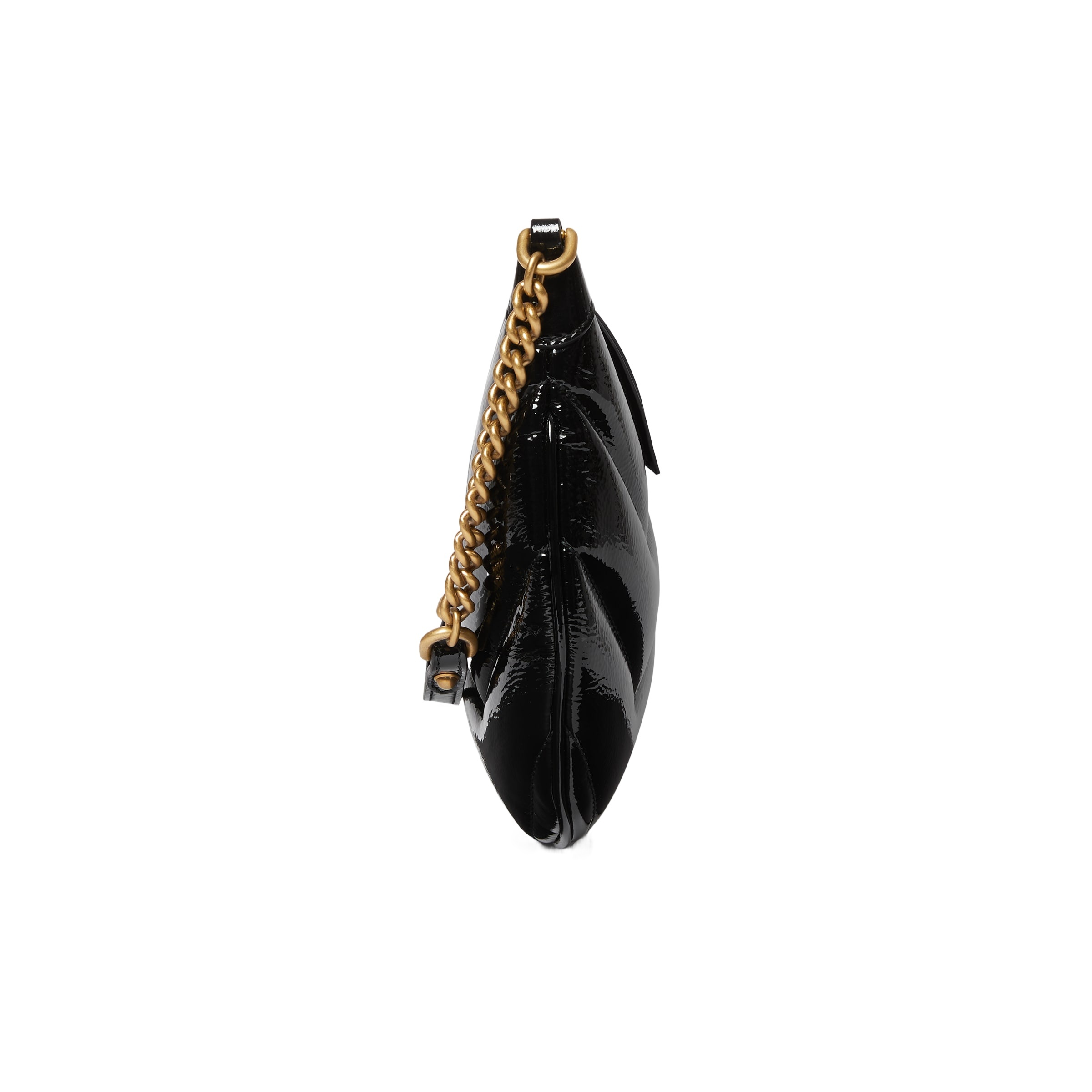 Gucci Ferragamo Gancini Ornament Moccasin In Black