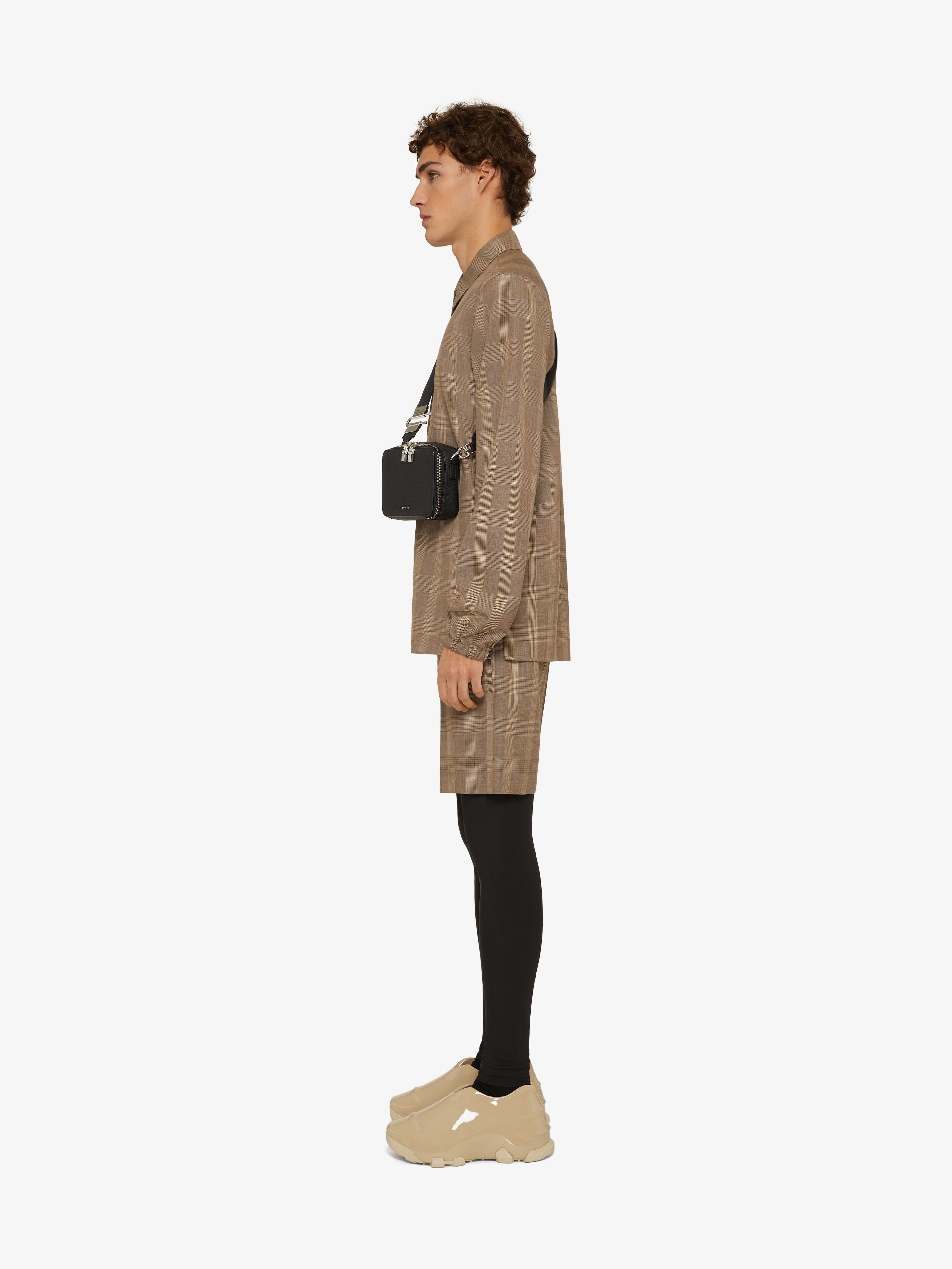 Givenchy Prince Of Wales Pattern Bermuda Shorts In Brown