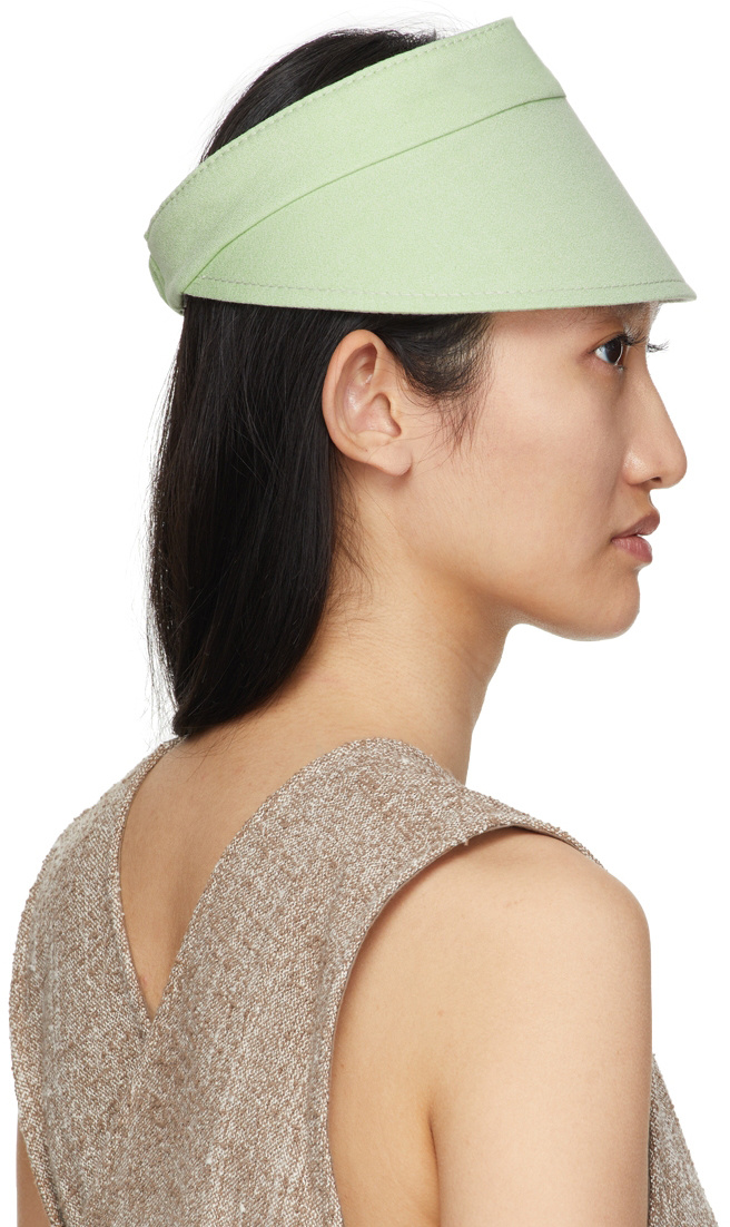 MAISON MICHEL CURVE-PEAK SUN HAT 