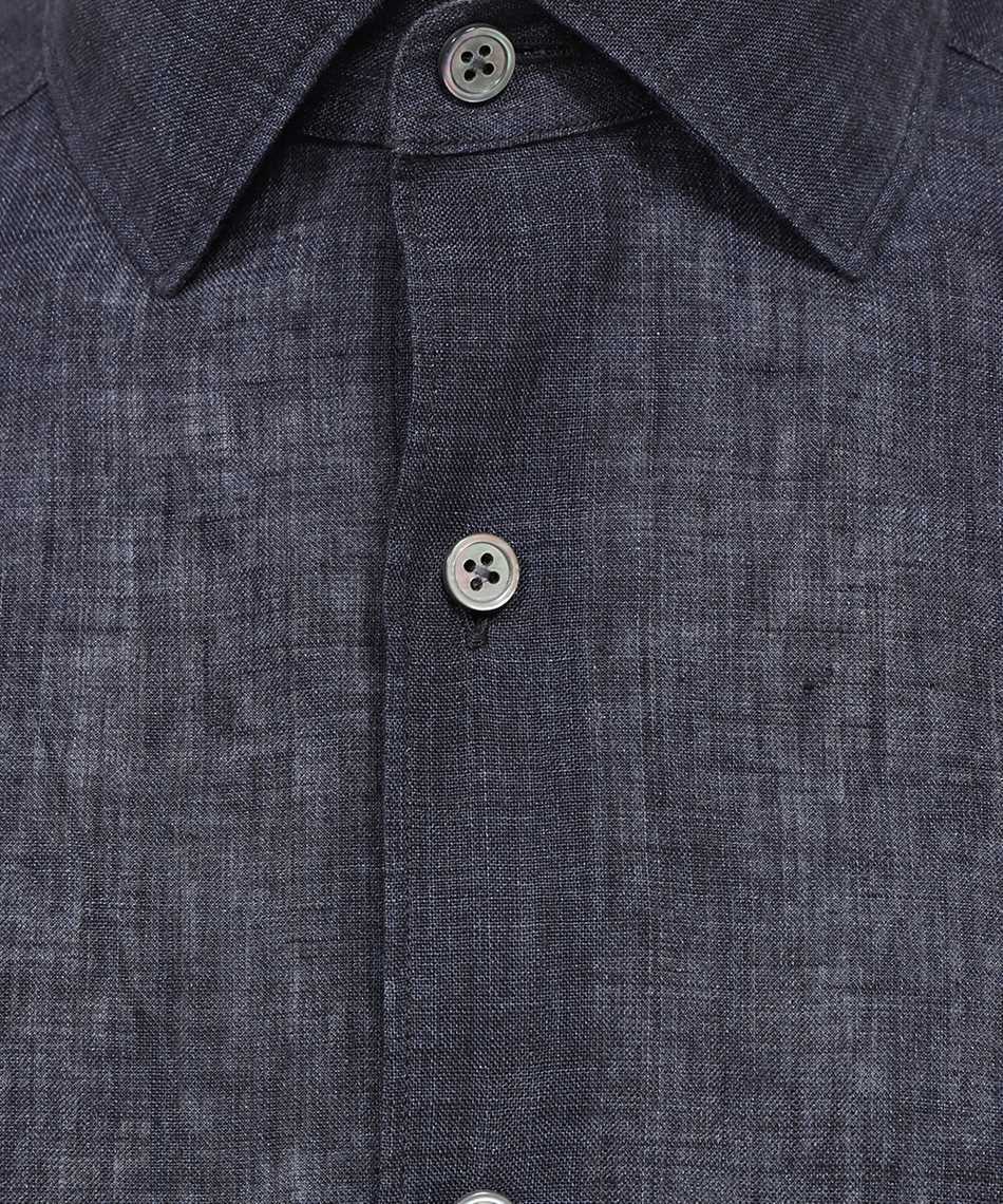 Shop Zegna Long-sleeved Shirt In Gray