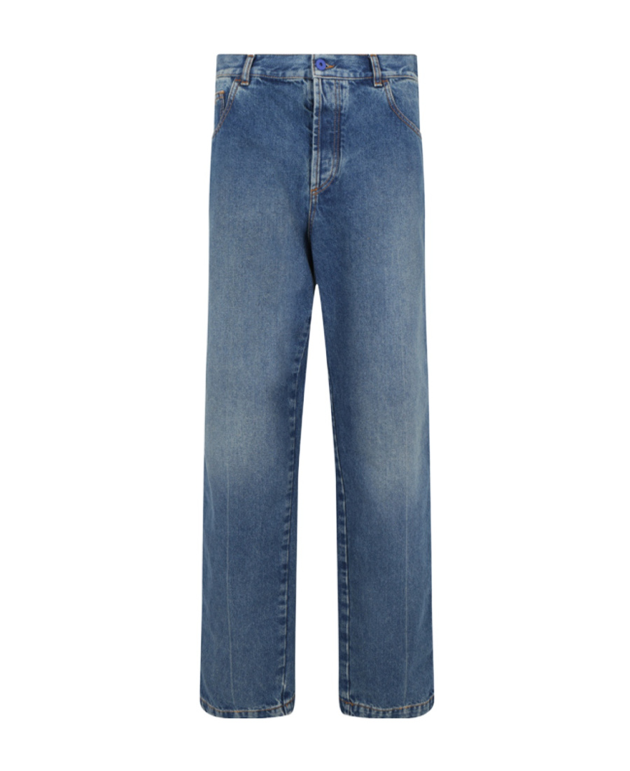 Marcelo Burlon County Of Milan Dark-wash Straight-leg Jeans In Blue