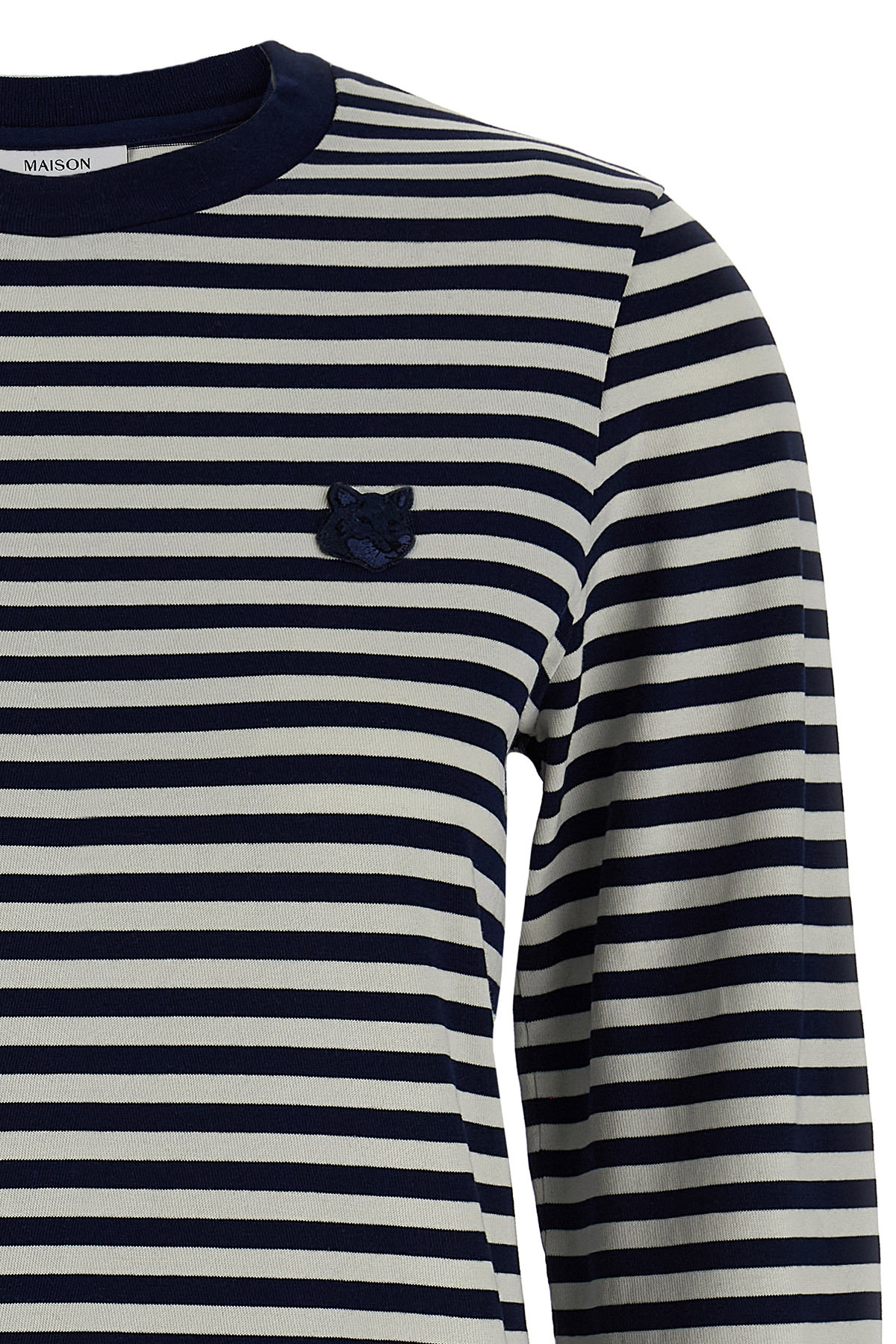 Maison Kitsuné Bold Fox Head Sweaters And Cardigans Blue In Inkblue Milk