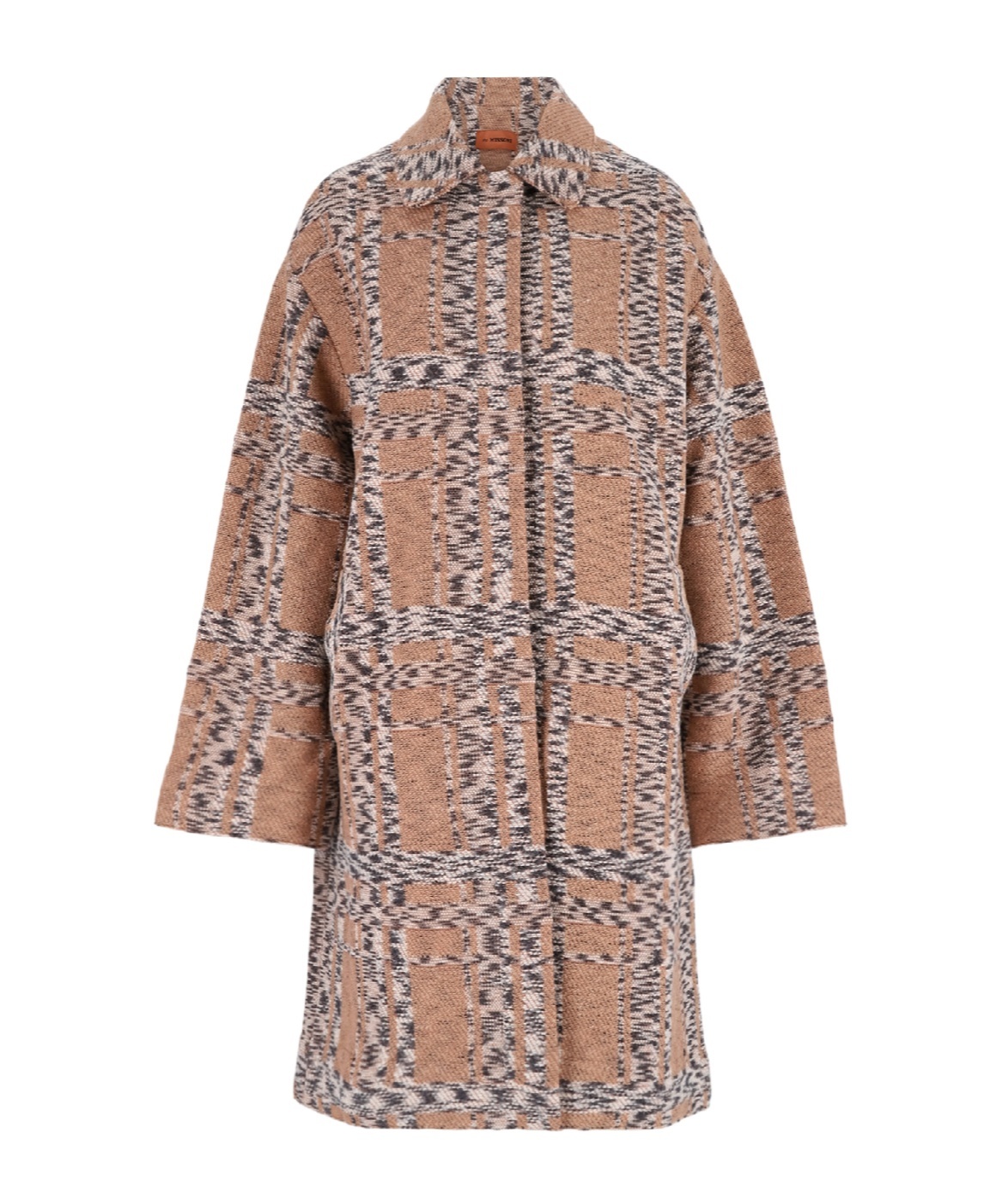 Missoni Wool Blend Coat In Nude