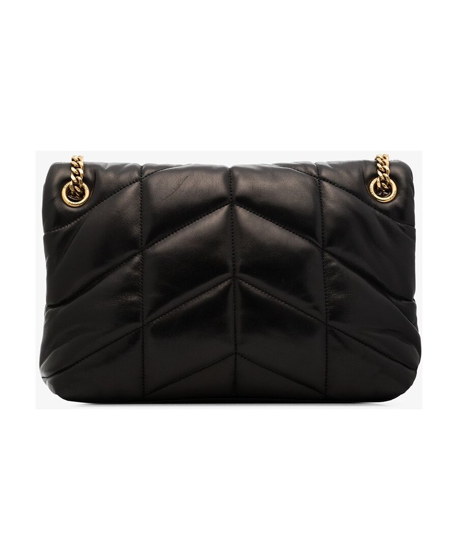 Saint Laurent Small Loulou Puffer Bag In Nappa Leather In Black