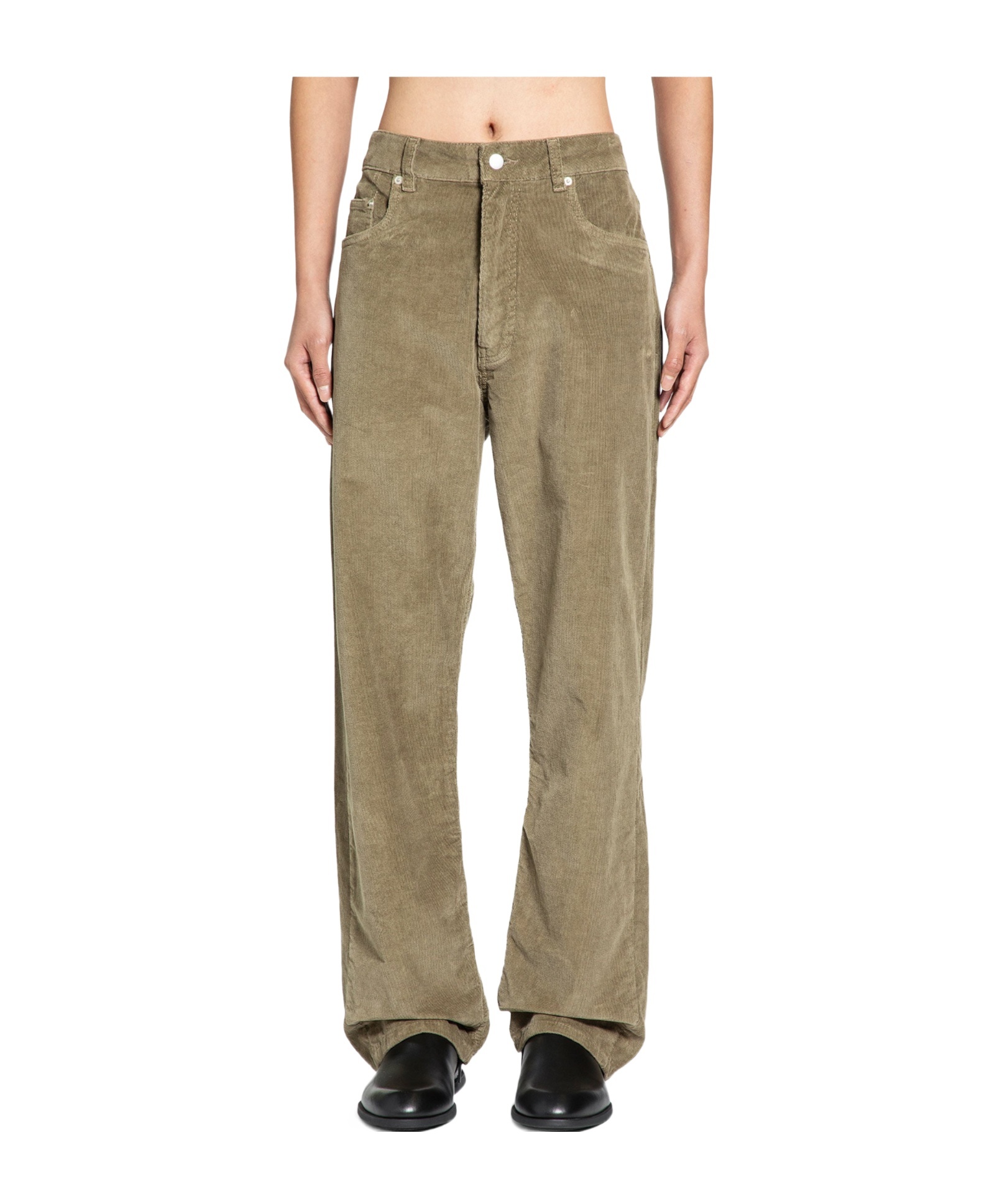 Studio Nicholson Belt Loop Track Pants In Brown
