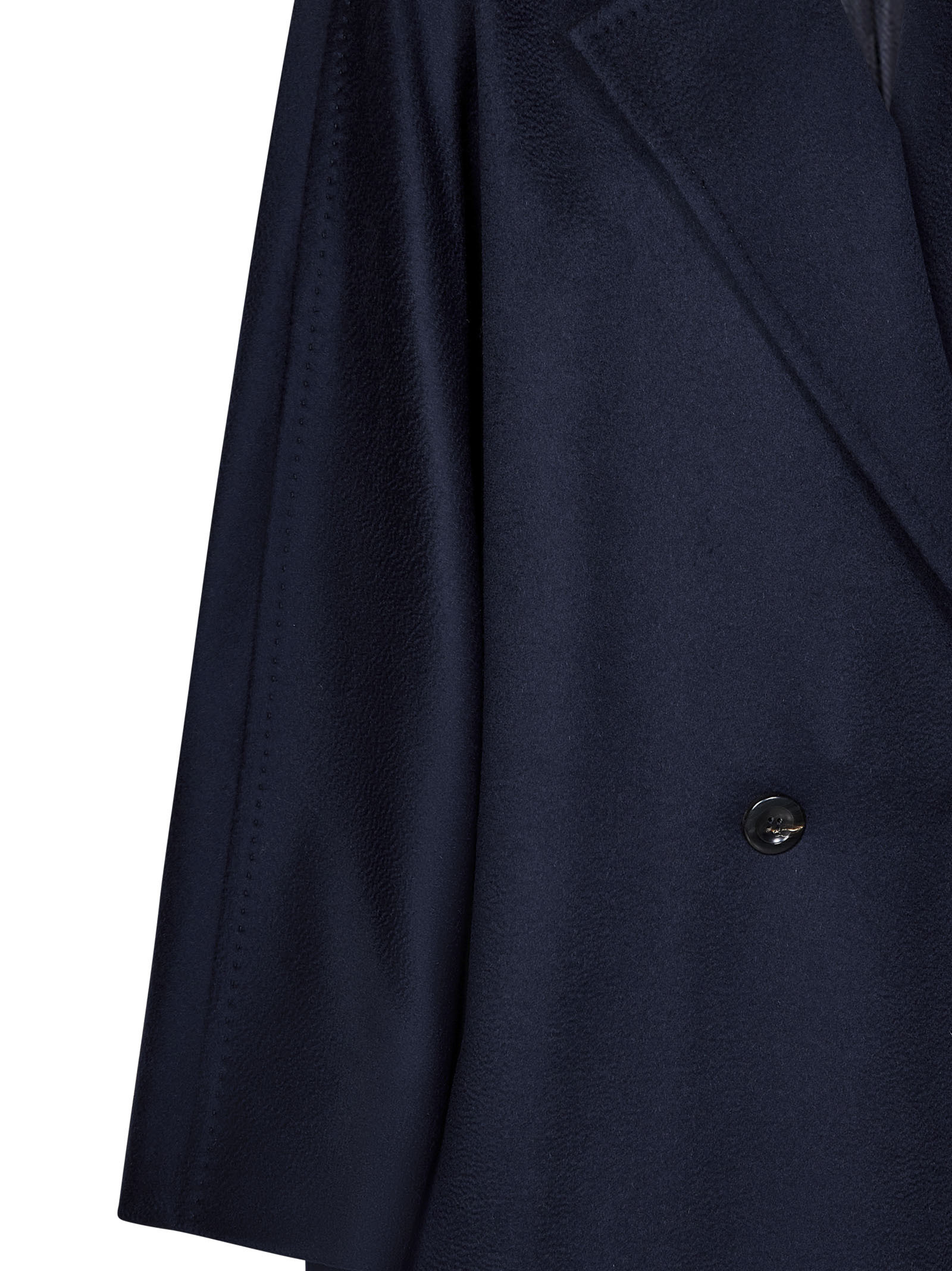 Max Mara Long-sleeved Coat In Black