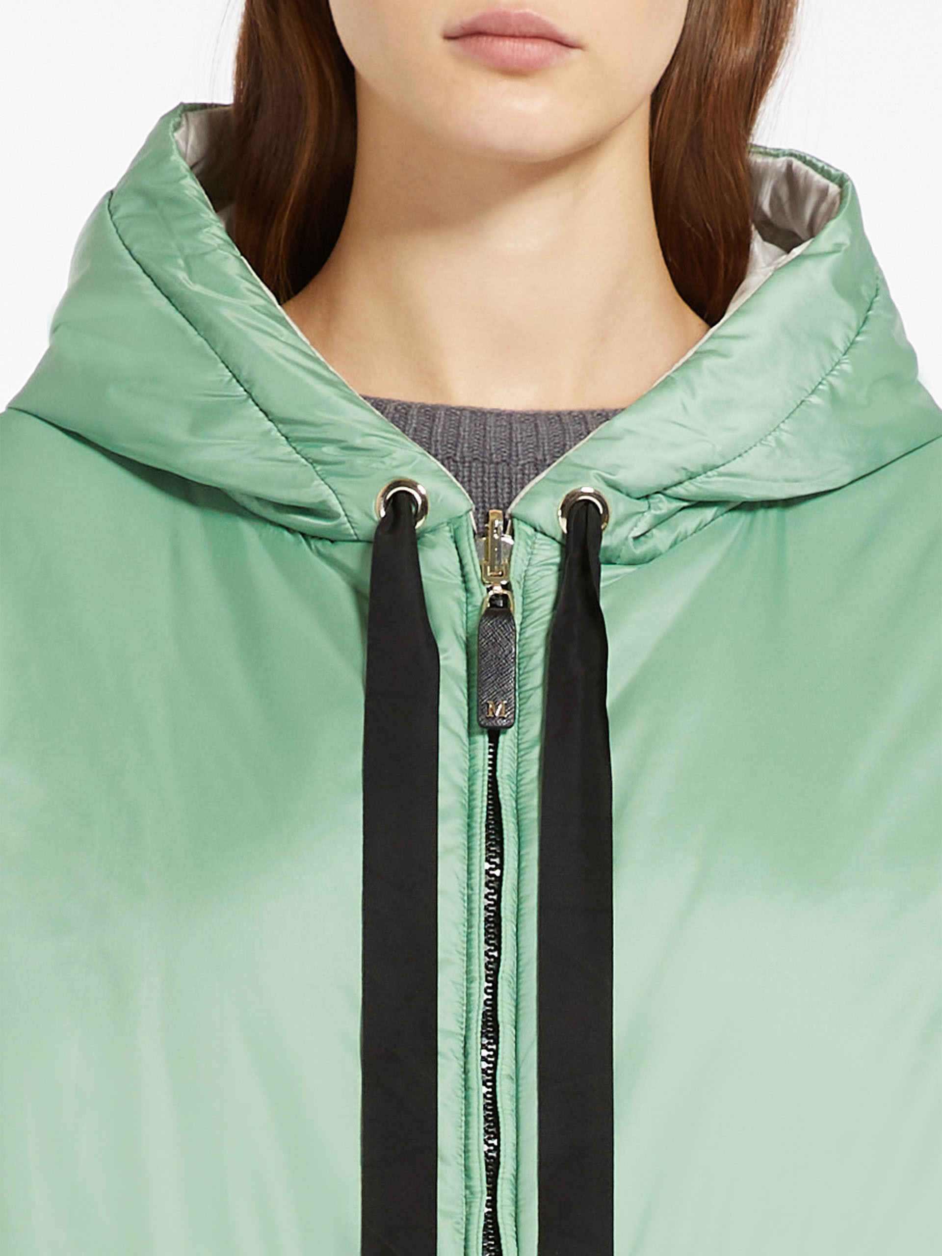 Max Mara Double-sided Zipper Cotton Suit In Green