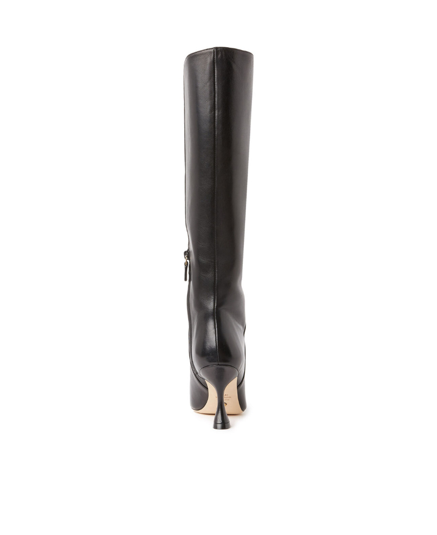 Stuart Weitzman Logo High-heeled Boots In Black