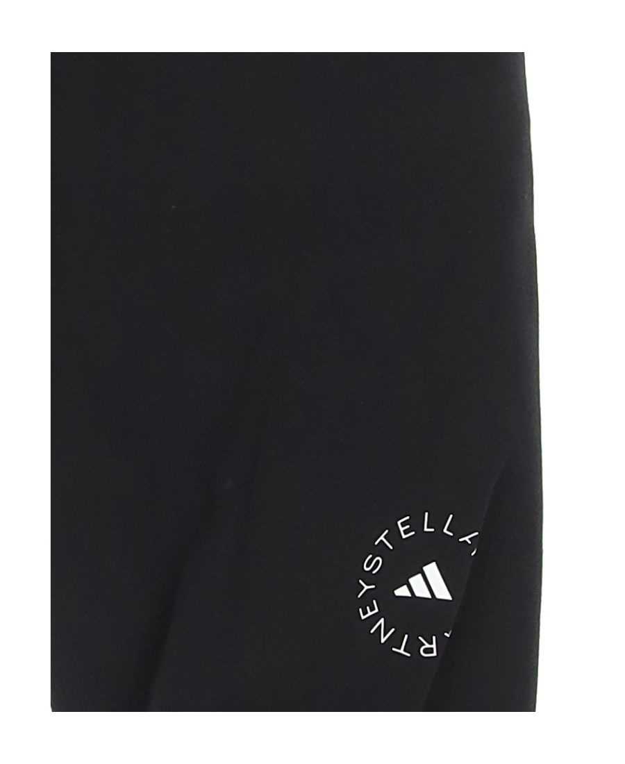 Shop Adidas By Stella Mccartney Organic Cotton-blend Track Pants In Black