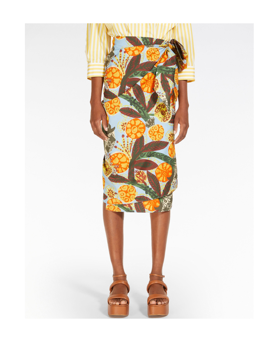 Weekend Max Mara Printed Skirt In Multicolor