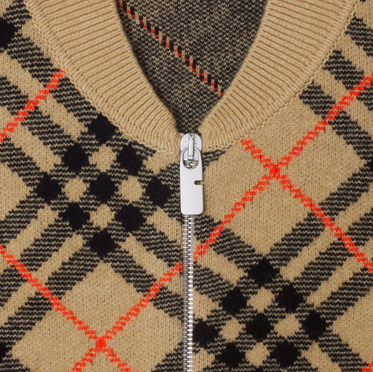 Burberry Check Cashmere Bomber Jacket In Multicolor