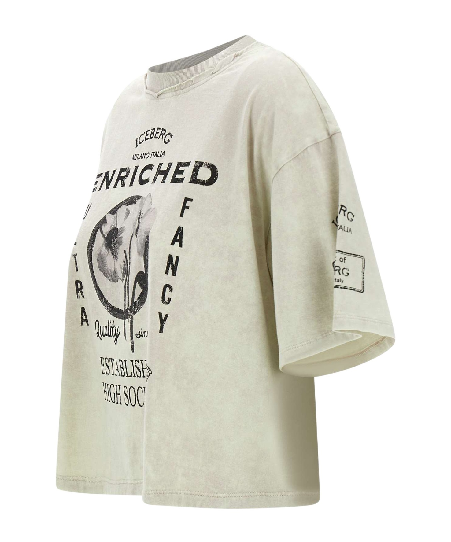 Iceberg Short-sleeved T-shirt In White
