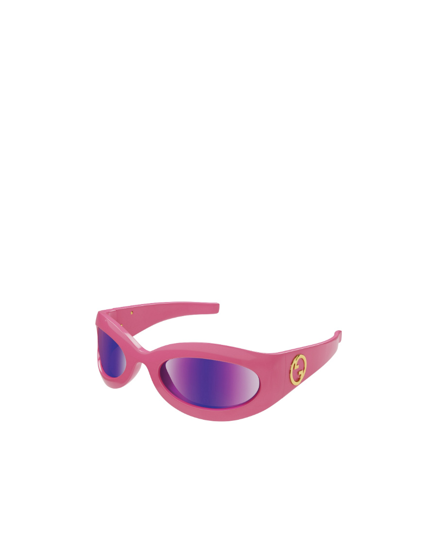 Gucci Square Tinted Sunglasses In Pink