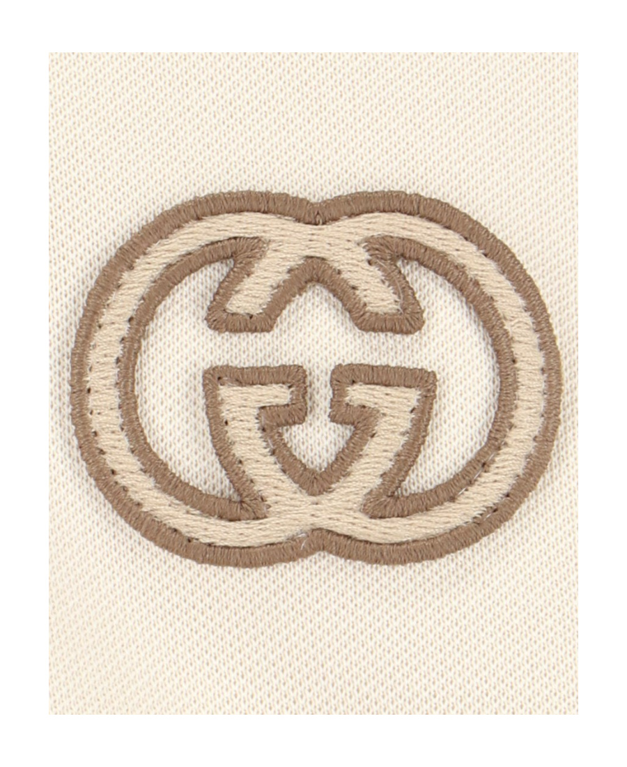 Gucci Interlocking G High-neck Sweatshirt In White