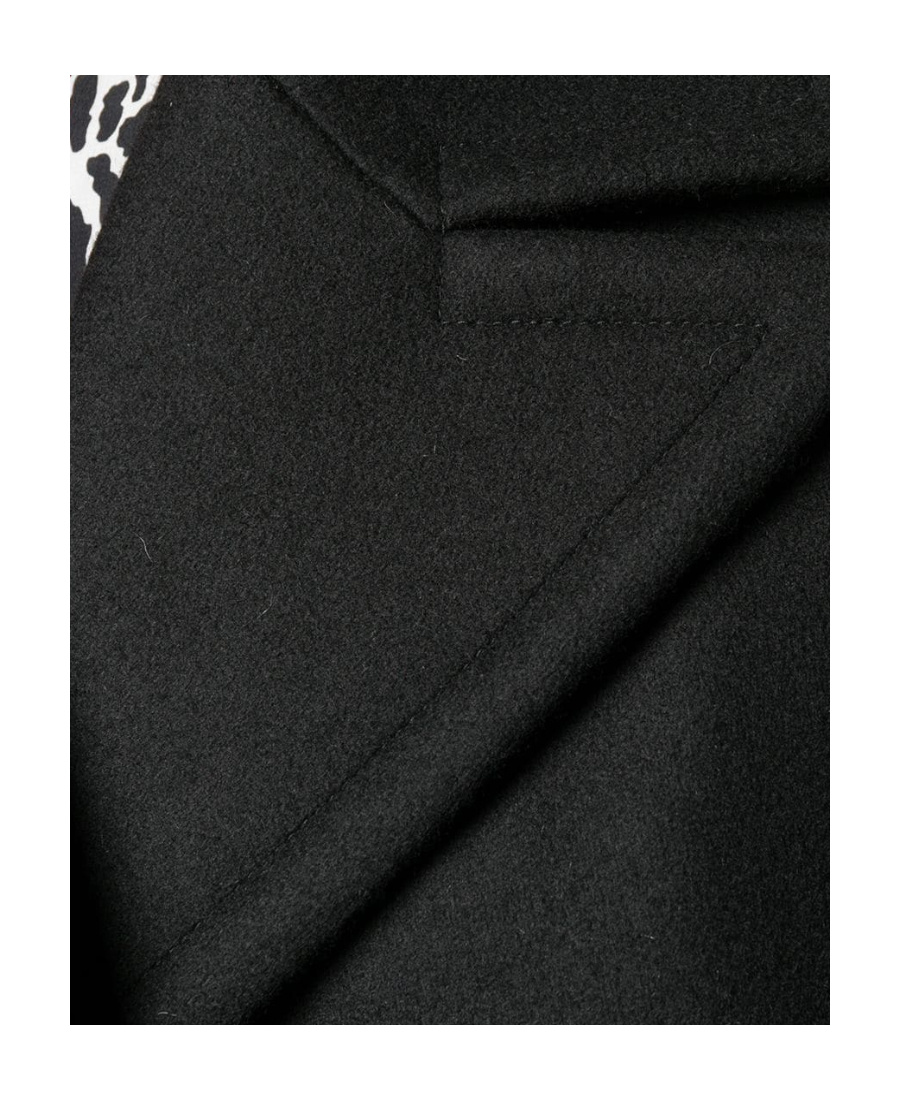 Saint Laurent Double-breasted Oversized Coat In Black