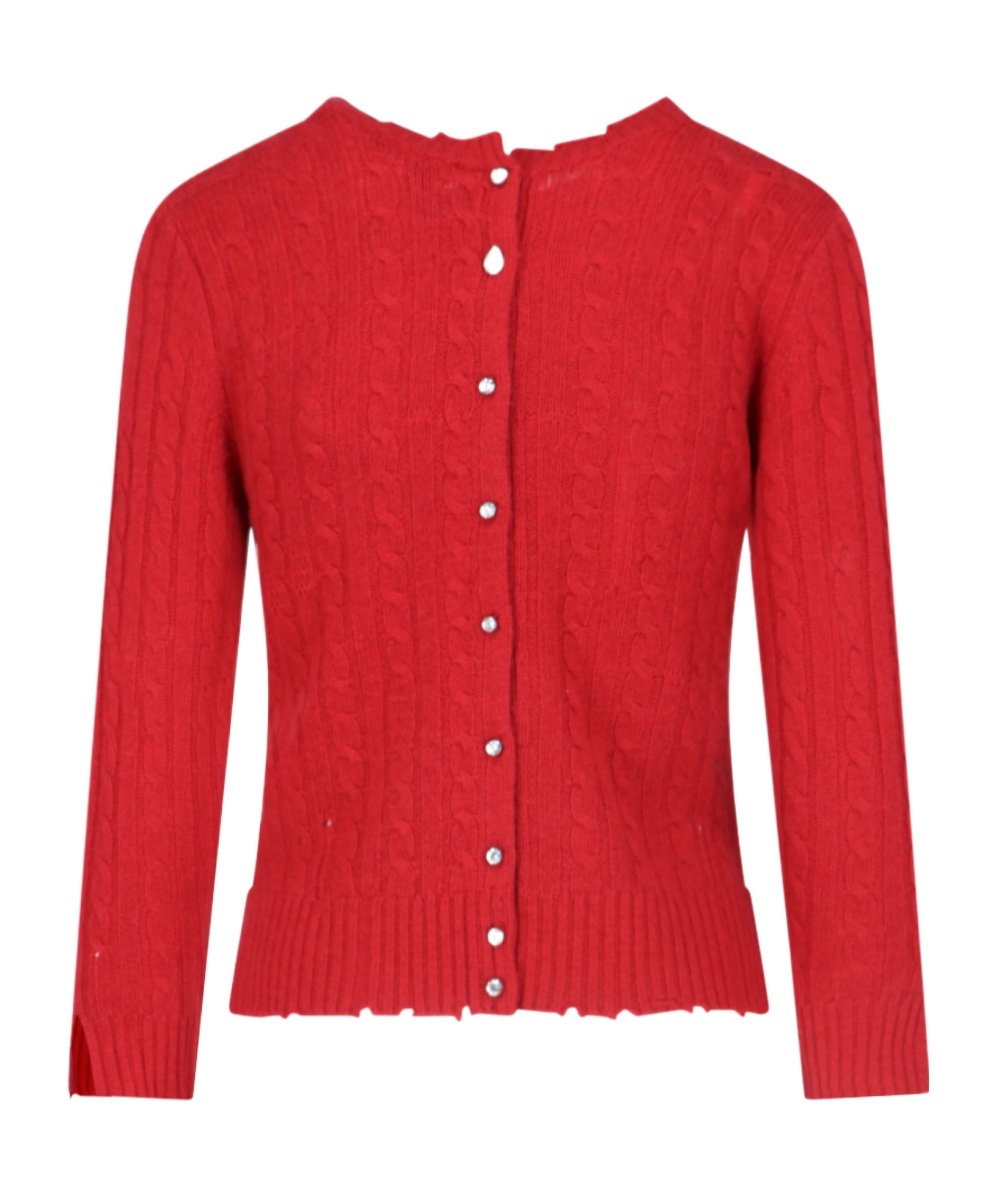 Marc Jacobs Shrunken Cashmere-blend Cardigan In Red