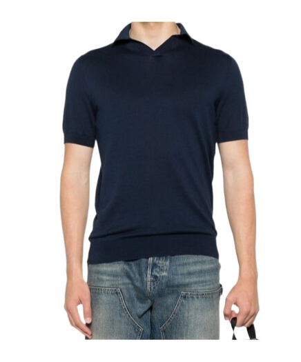 Fedeli Short-sleeved Sweater In Black
