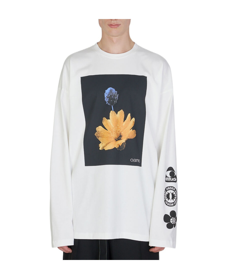 Oamc Long-sleeved T-shirt In White