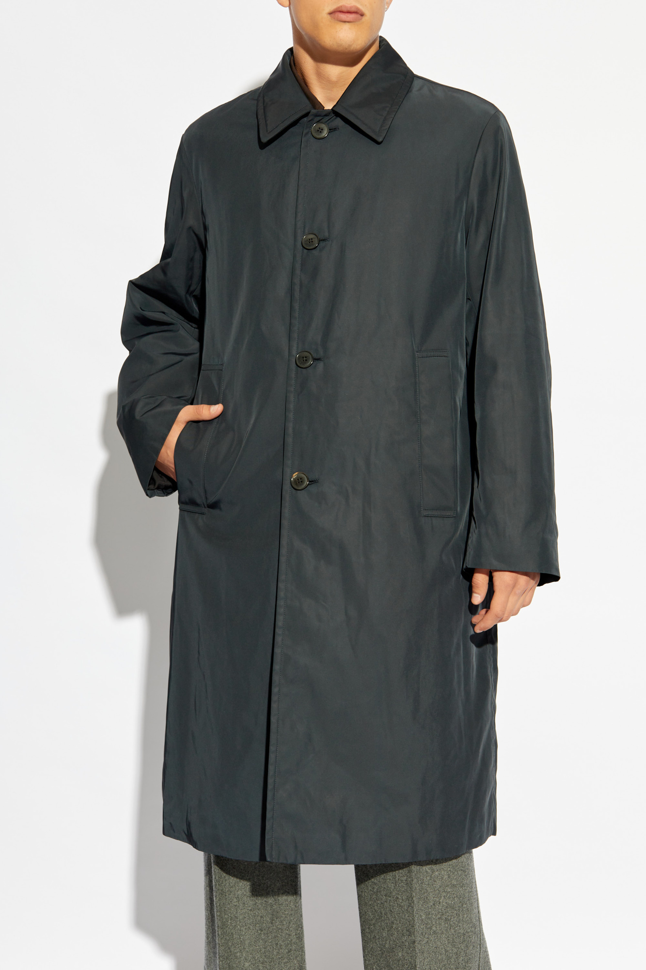 Dries Van Noten Long-sleeved Windbreaker In Black