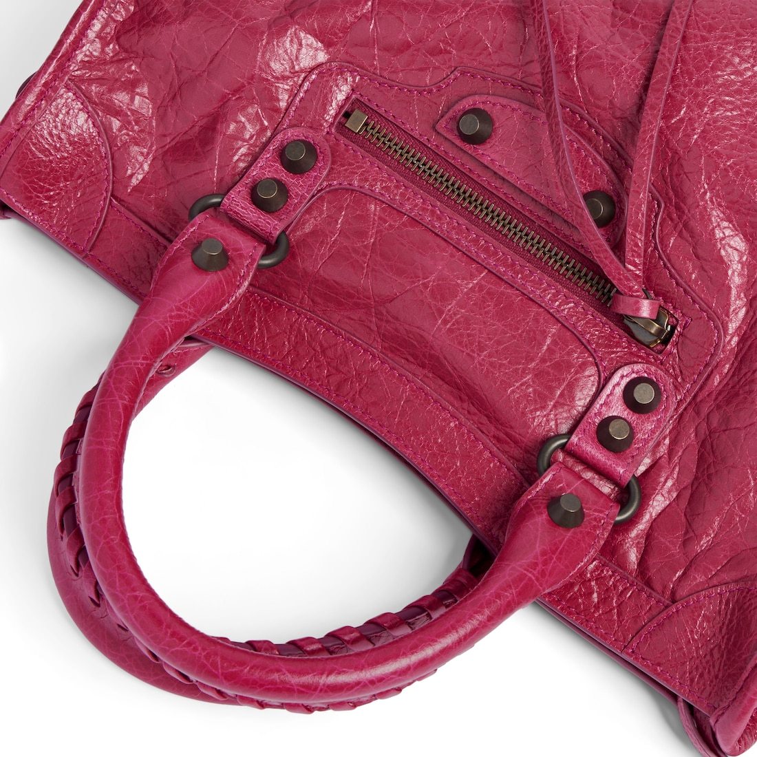 Balenciaga Small Le City Leather Satchel In Pink