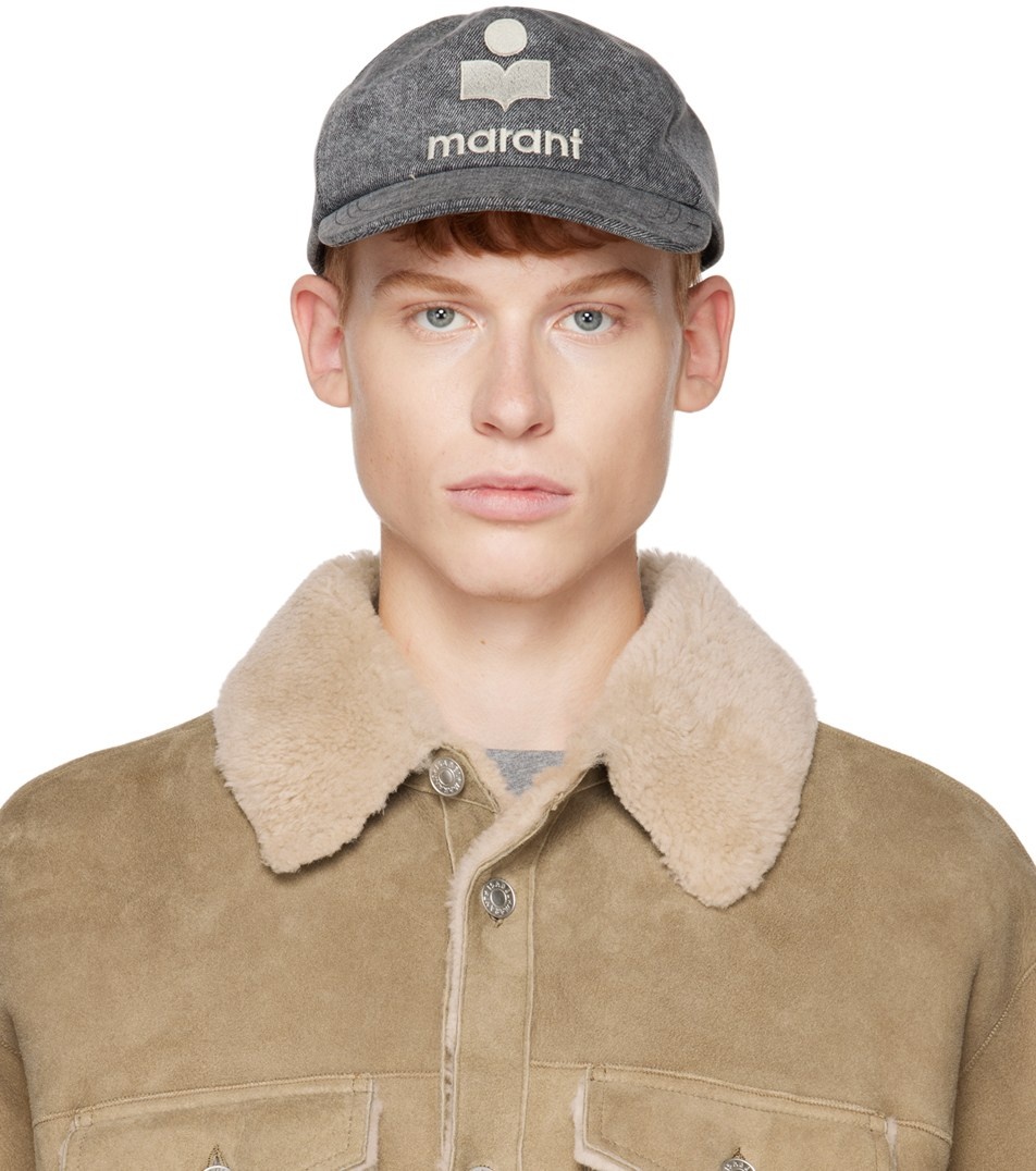 Isabel Marant Embroidered-logo Baseball Cap In Gray