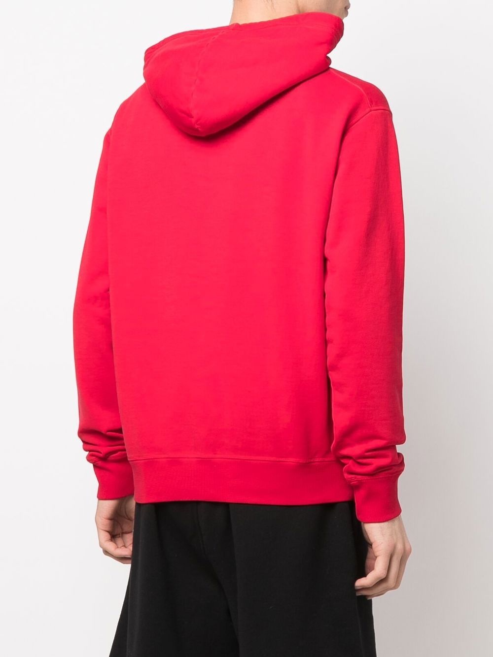 Dsquared2 Logo-print Drawstring Hood Hoodie In Red
