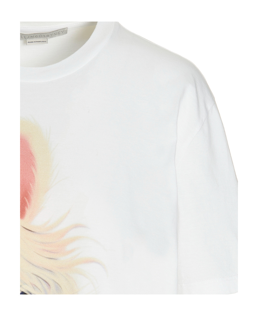 Stella Mccartney Logo Short-sleeved T-shirt In White