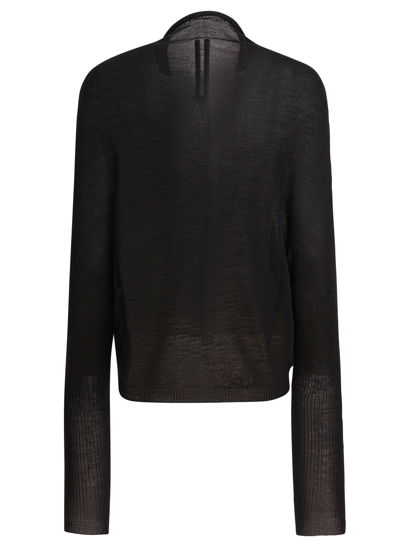 Rick Owens High-neck Wool Sweater In Black