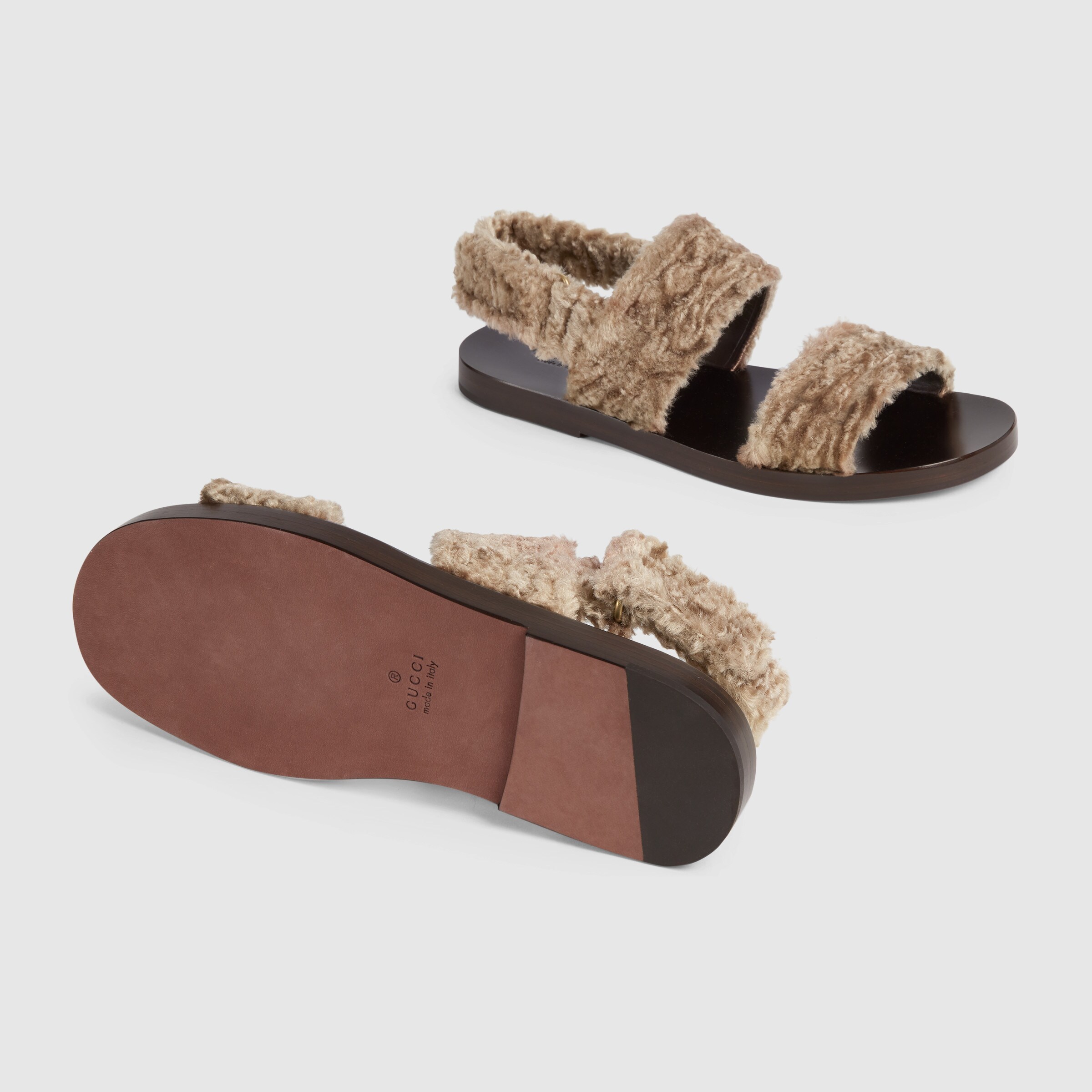 Gucci 2015 Re-edition Series Sandals In Brown